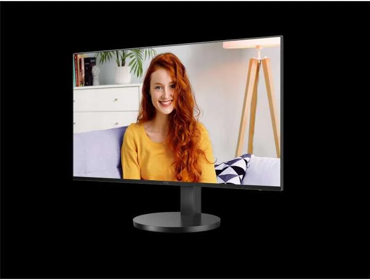 Monitorius AOC 27B3CF2 27 colių 1920x1080 100Hz IPS Flat H/A 110mm 65W USB-C Dock AdaptiveSync USB HUB GARSIAKARIAI Žemas Mėlyna Light USBC HDMI 250cd/m2