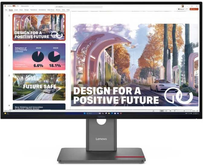 Monitorius Lenovo | ThinkVision P27QD-40 | 27 " | IPS | 16:9 | 120 Hz | 4 ms | 2560 x 1440 pikselių | 350 cd/m² | HDMI jungtys quantity 1 | Raven Juodas | Garantija 36 mėn.
