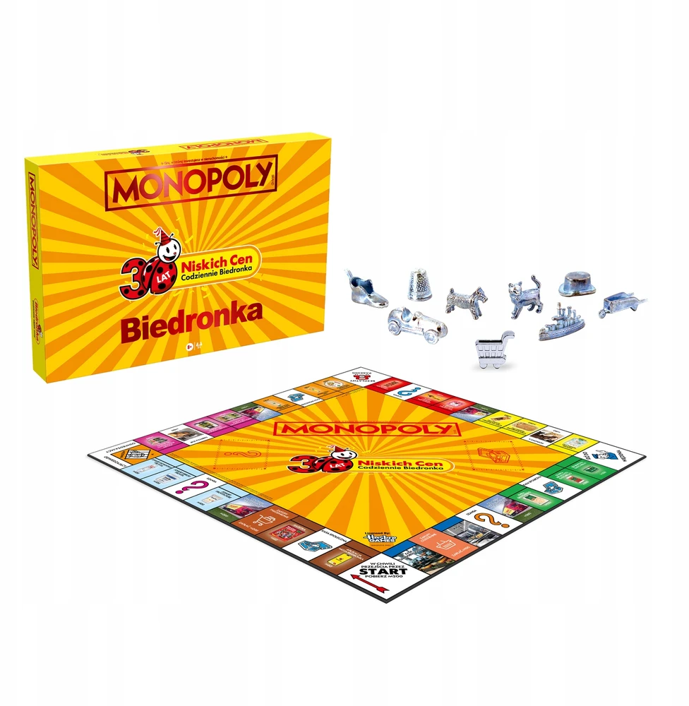 Micel MONOPOLY BIEDRONKA STO ŽAIDIMAS RIBOTAS JUbiliejaus KOLEKCIJA