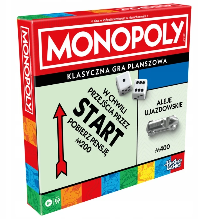 Monopoly Classic Refresh žaidimas Lenkiška versija Hasbro G0009
