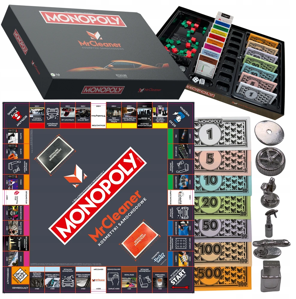 Monopoly MrCleaner x Detailing Together stalo žaidimas Limited Edition PL