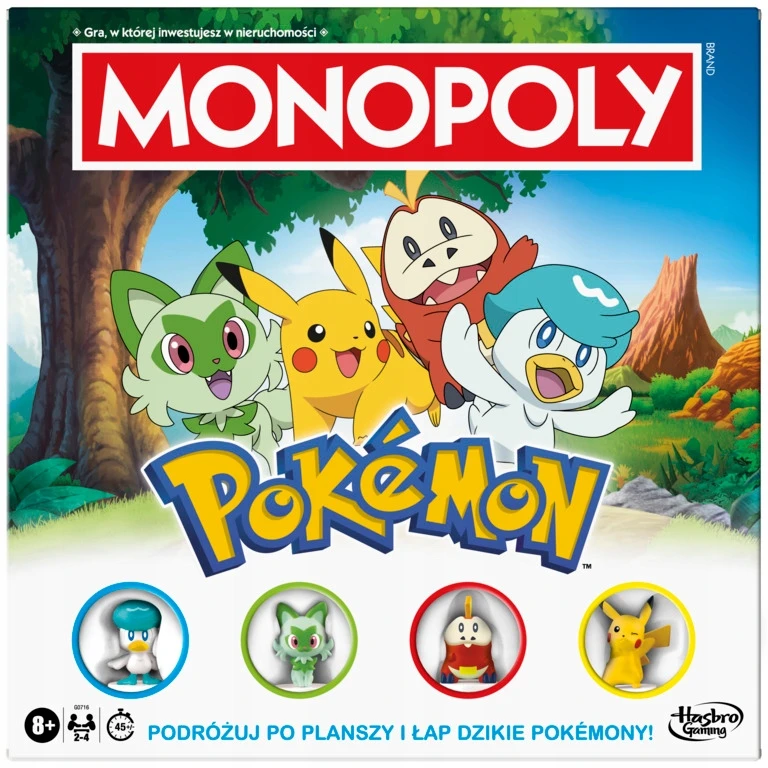 „Hasbro Monopoly Pokémon“ stalo žaidimas (lenkų kalba)