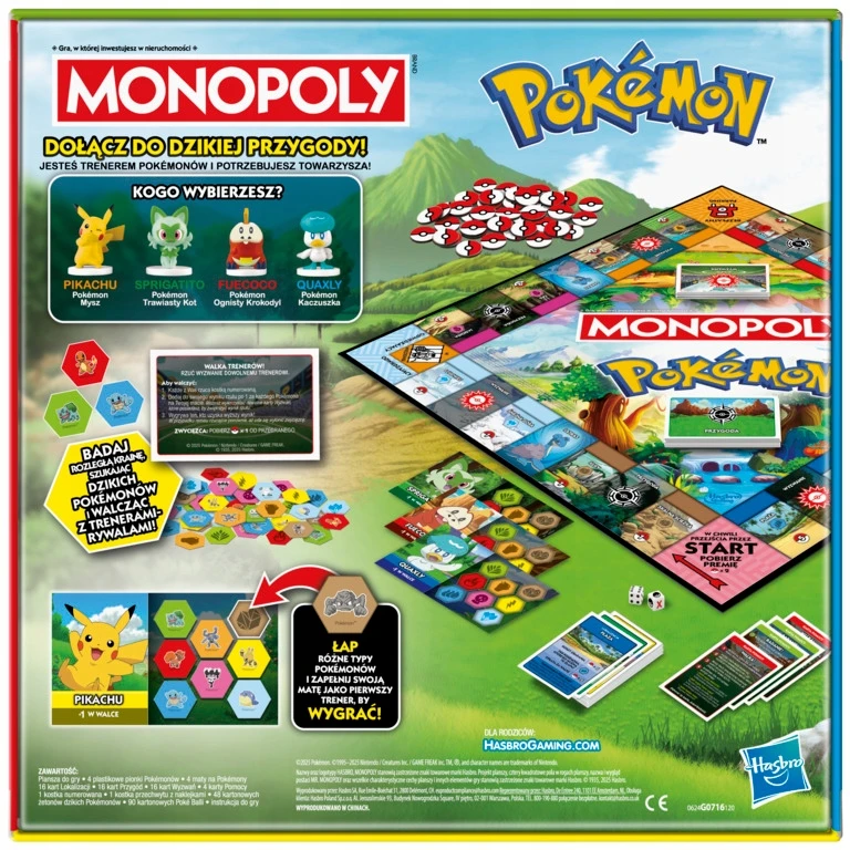 „Hasbro Monopoly“ stalo žaidimas: Pokemonai - 4 dalys GR0785