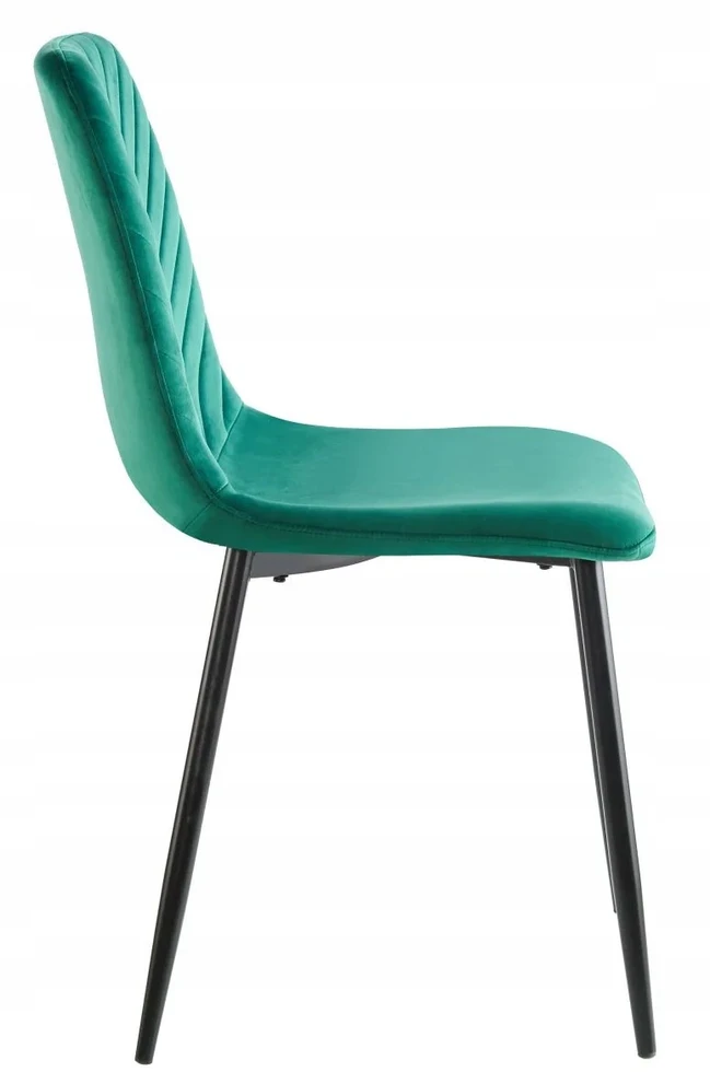 Monovo Aksominė minkšta kėdė lofto valgomajam Metalas Žalias Velvet APER