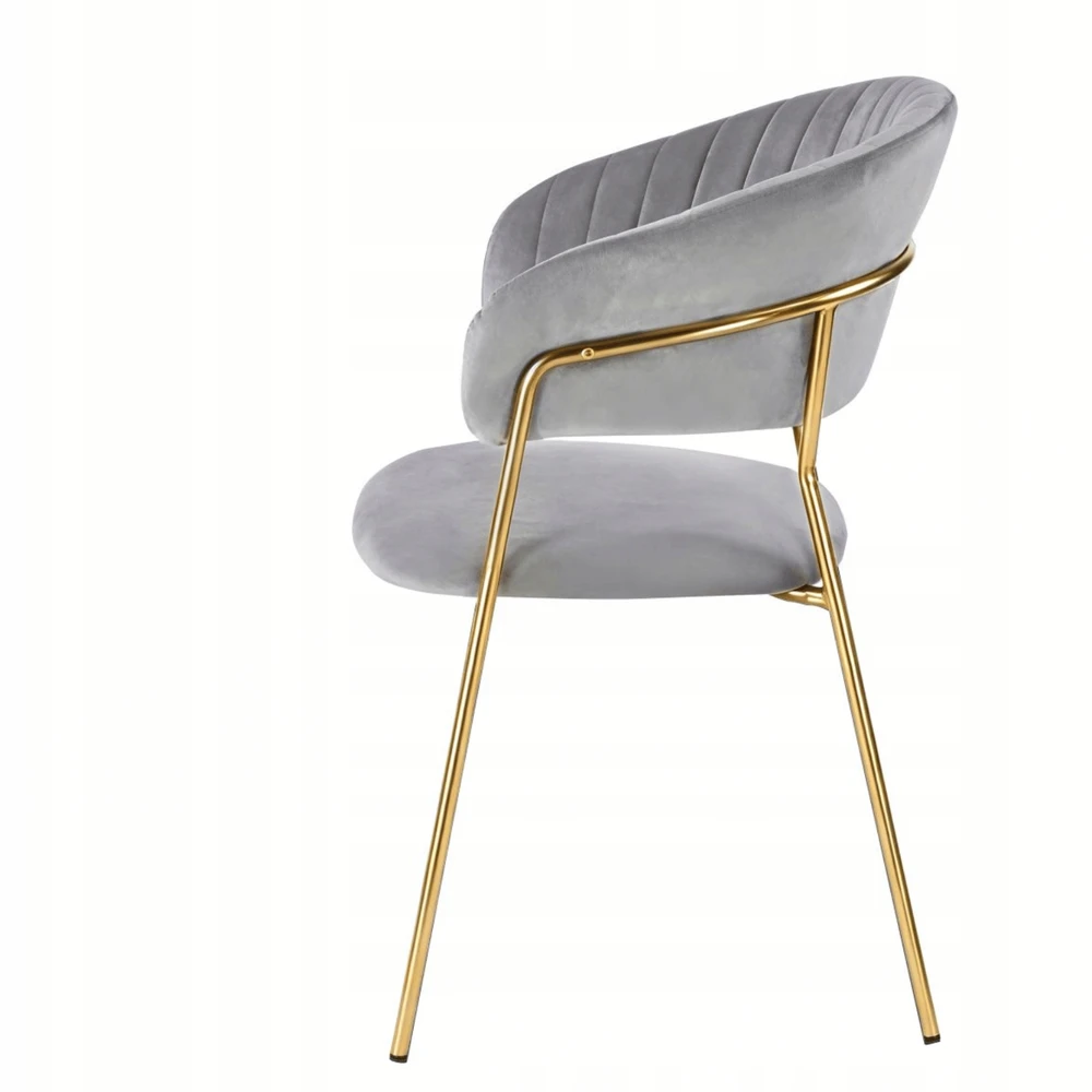 Monovo Glamour Modern Velvet kėdė valgomajam, Ash Pilkas HAVANA