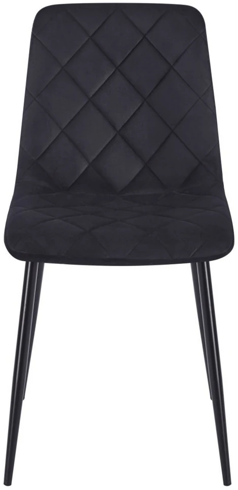 Monovo Loft Glamour Minkšta kėdė valgomajam Velvet Riviera 100 Juodas FORE