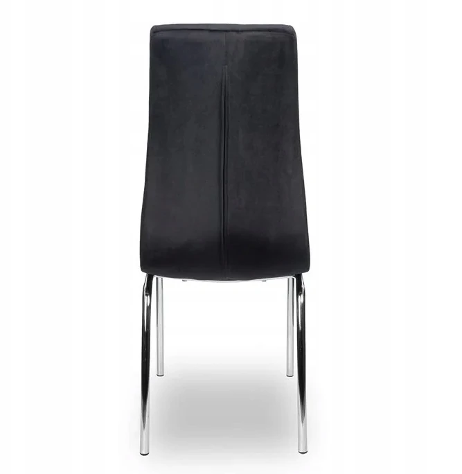 Monovo Minkšta dygsniuota kėdė svetainei, Juodas Velvet Modern KONE