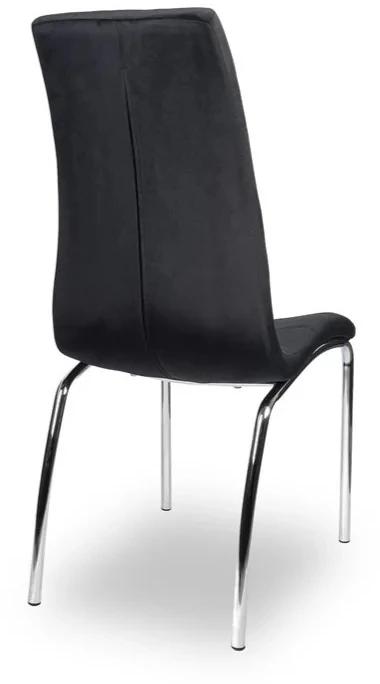 Monovo Minkšta dygsniuota kėdė svetainei, Juodas Velvet Modern KONE