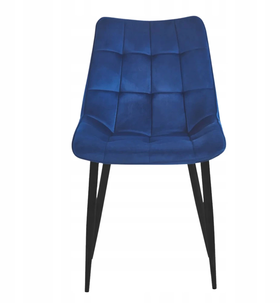 Monovo Minkšta kėdė lofto svetainei Dygsniuotas Velvet Tamsiai mėlynas CHIC Velvet