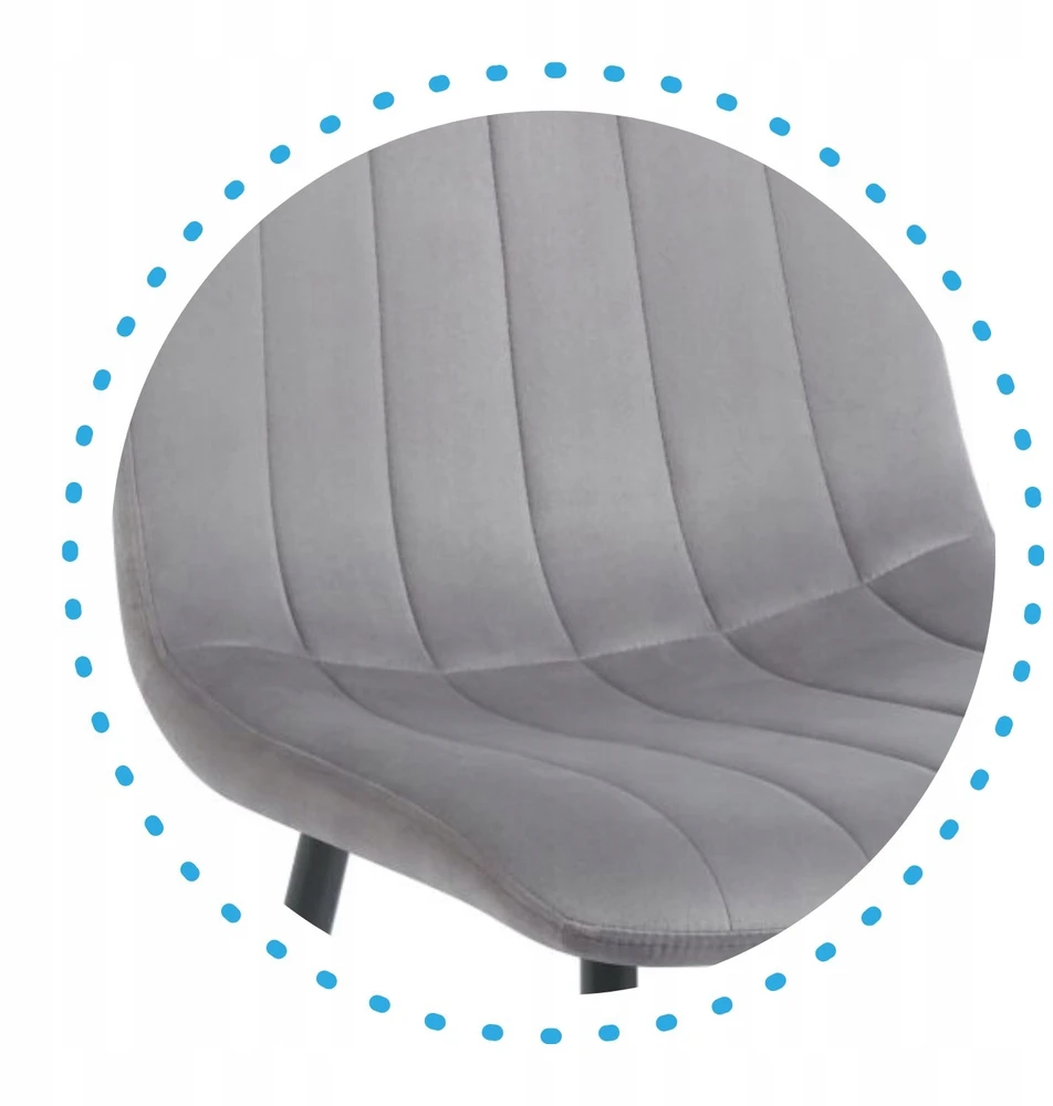 Monovo Minkšta kėdė svetainei Modern Loft Velvet Pilkas Velvet ORITE