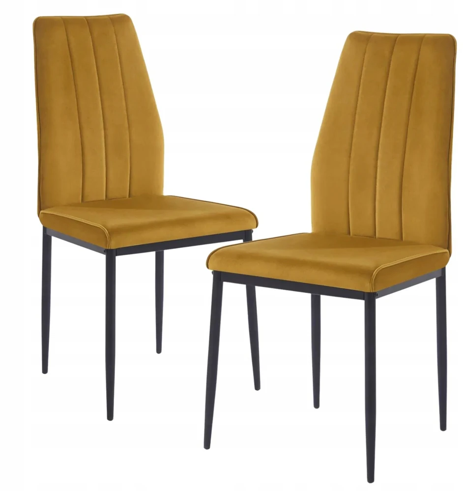 Monovo Minkšta kėdė svetainei Valgomojo Loft Modern Velvet Curry BLYX