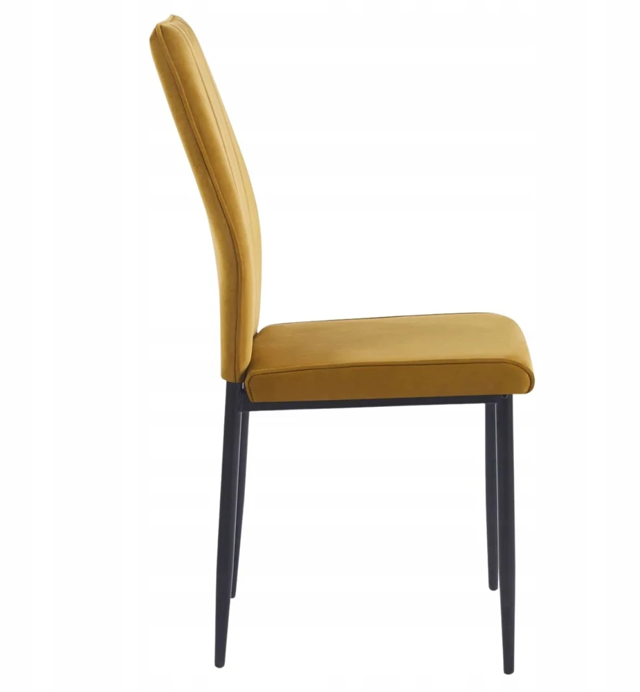 Monovo Minkšta kėdė svetainei Valgomojo Loft Modern Velvet Curry BLYX
