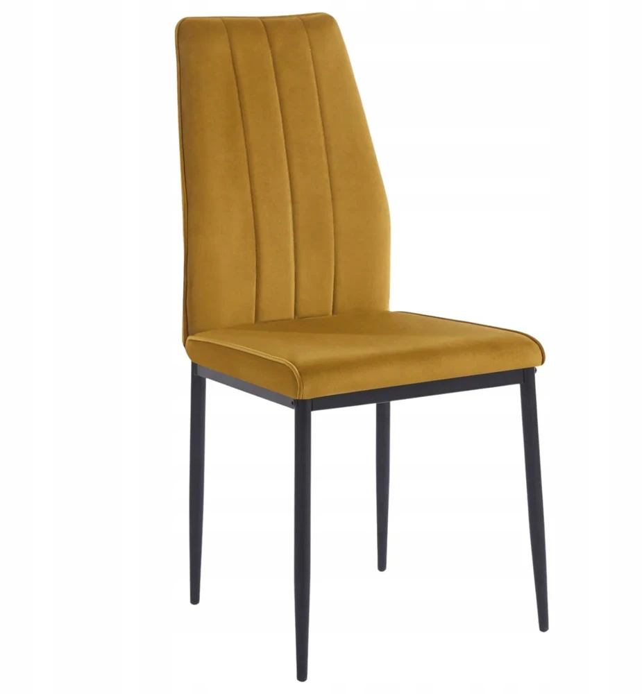 Monovo Minkšta kėdė svetainei Valgomojo Loft Modern Velvet Curry BLYX