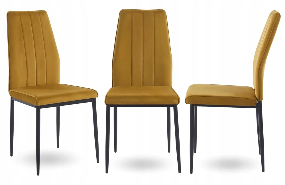 Monovo Minkšta kėdė svetainei Valgomojo Loft Modern Velvet Curry BLYX