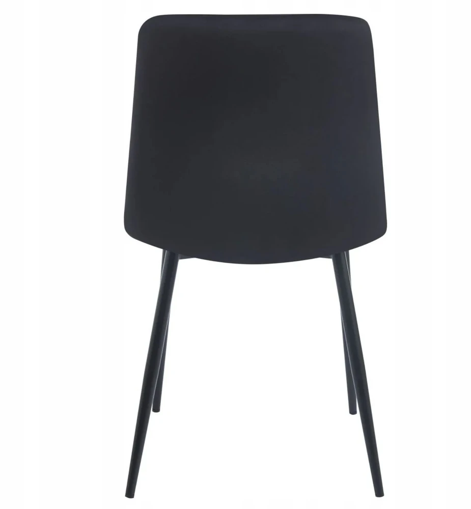 Monovo Minkšta metalinė valgomojo kėdė Loft Velvet Juodas Veliūras ORITE