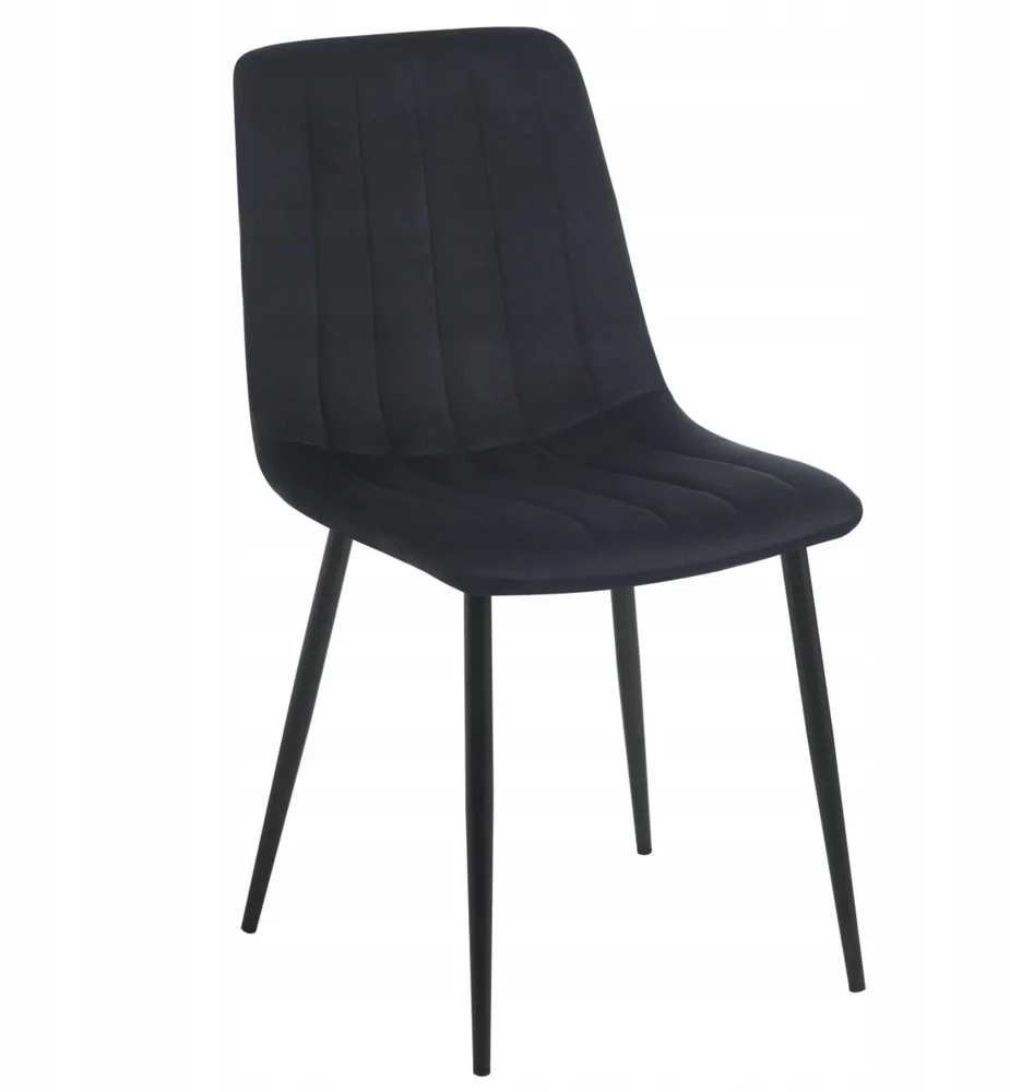 Monovo Minkšta metalinė valgomojo kėdė Loft Velvet Juodas Veliūras ORITE