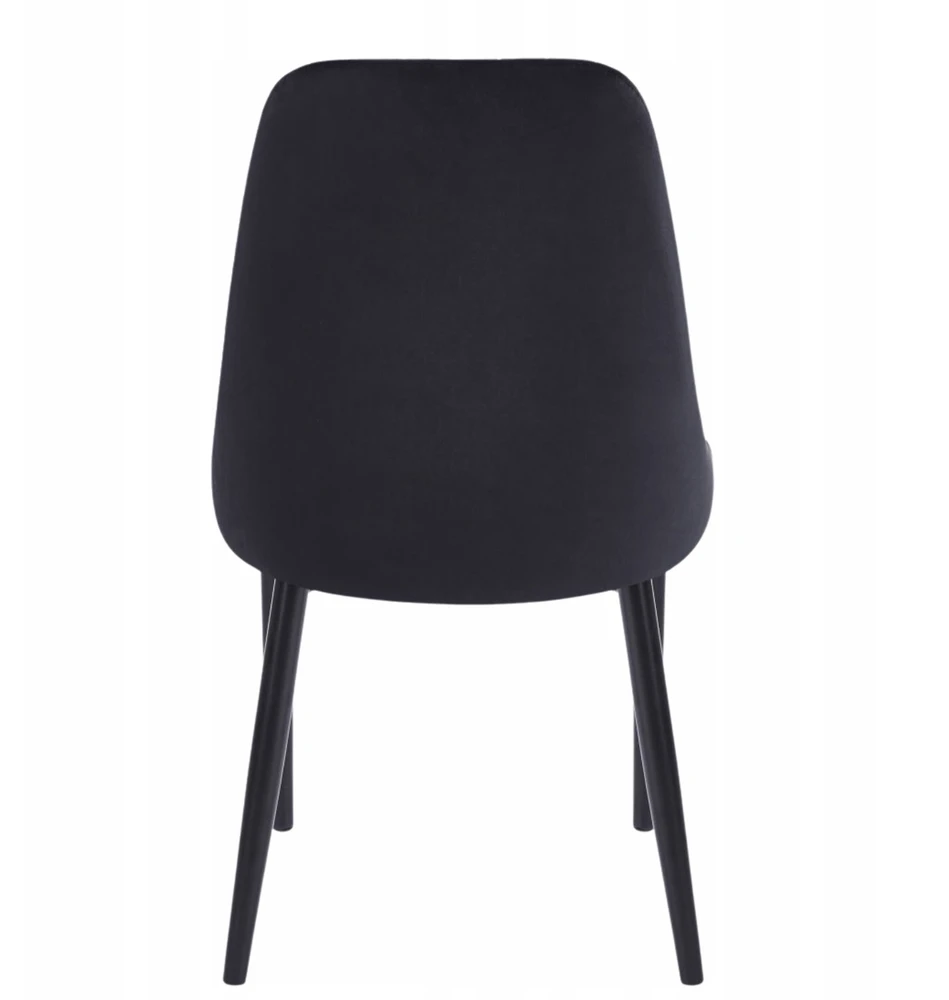 Monovo Moderni Loft Velvet virtuvės kėdė svetainei valgomajam Juodas CALM