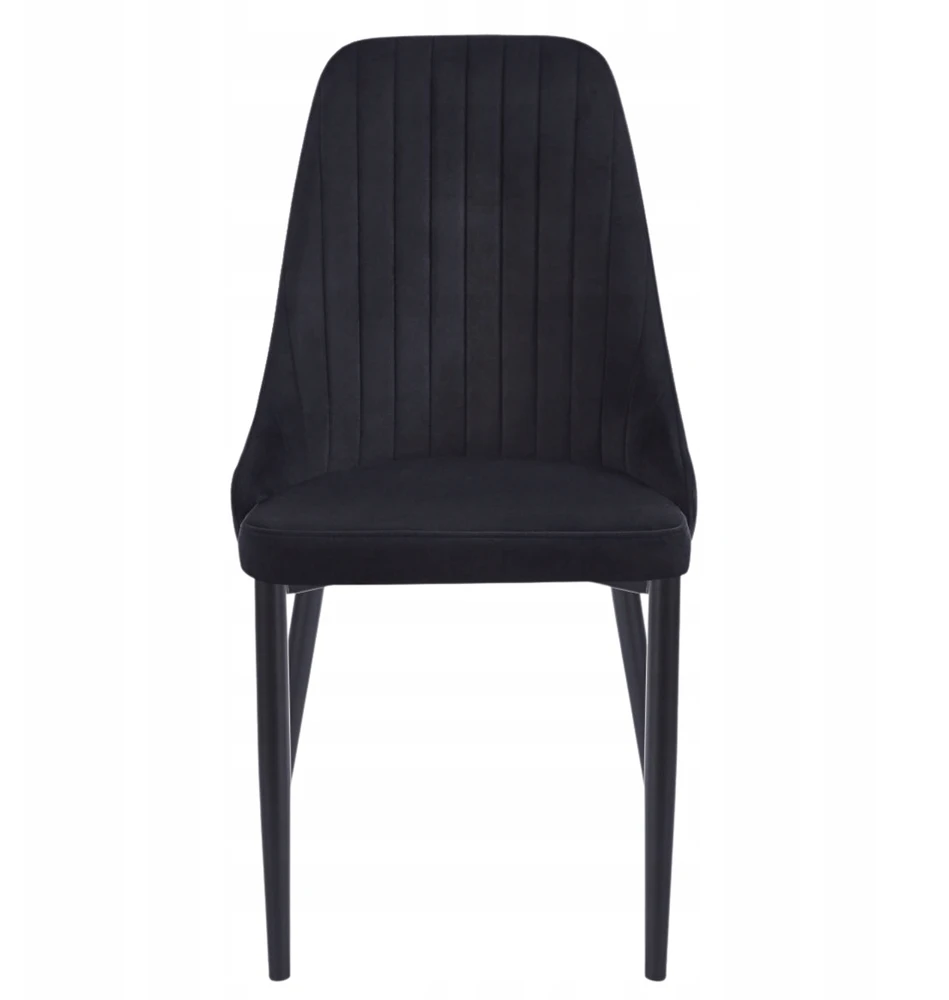Monovo Moderni Loft Velvet virtuvės kėdė svetainei valgomajam Juodas CALM