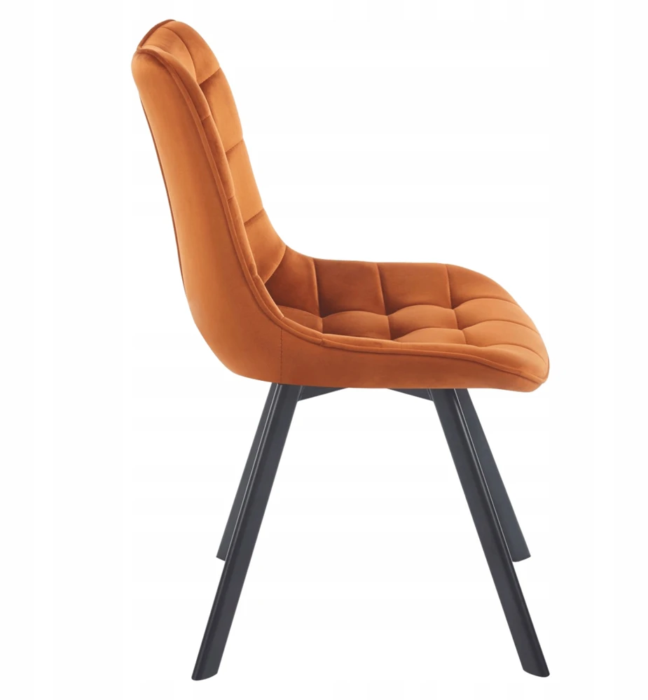 Monovo Pasukama valgomojo kėdė Dygsniuotas Velvet Cinamonas Velvet Loft COCO