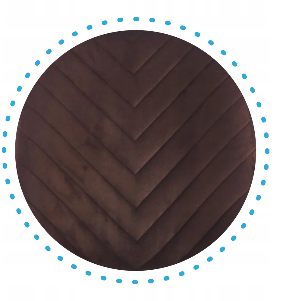 Monovo Veliūrinė moderni virtuvės kėdė svetainei Valgomojo Loft Brown APER