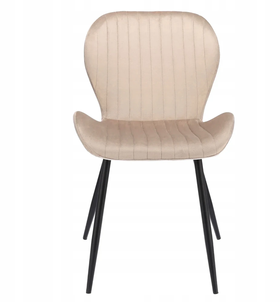 Monovo Velvet Metal Loft Svetainės kėdė Smėlio spalvos Minkštas Velvet LERO