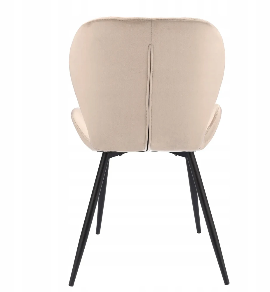 Monovo Velvet Metal Loft Svetainės kėdė Smėlio spalvos Minkštas Velvet LERO