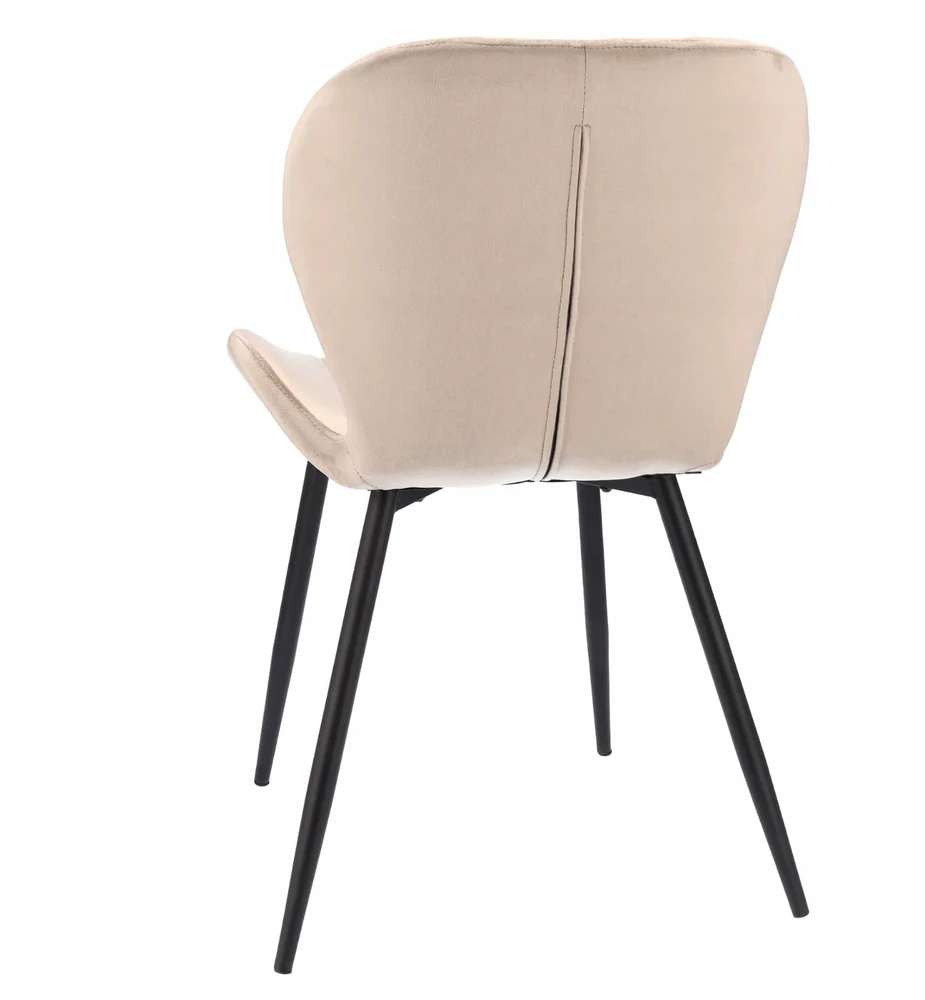 Monovo Velvet Metal Loft Svetainės kėdė Smėlio spalvos Minkštas Velvet LERO
