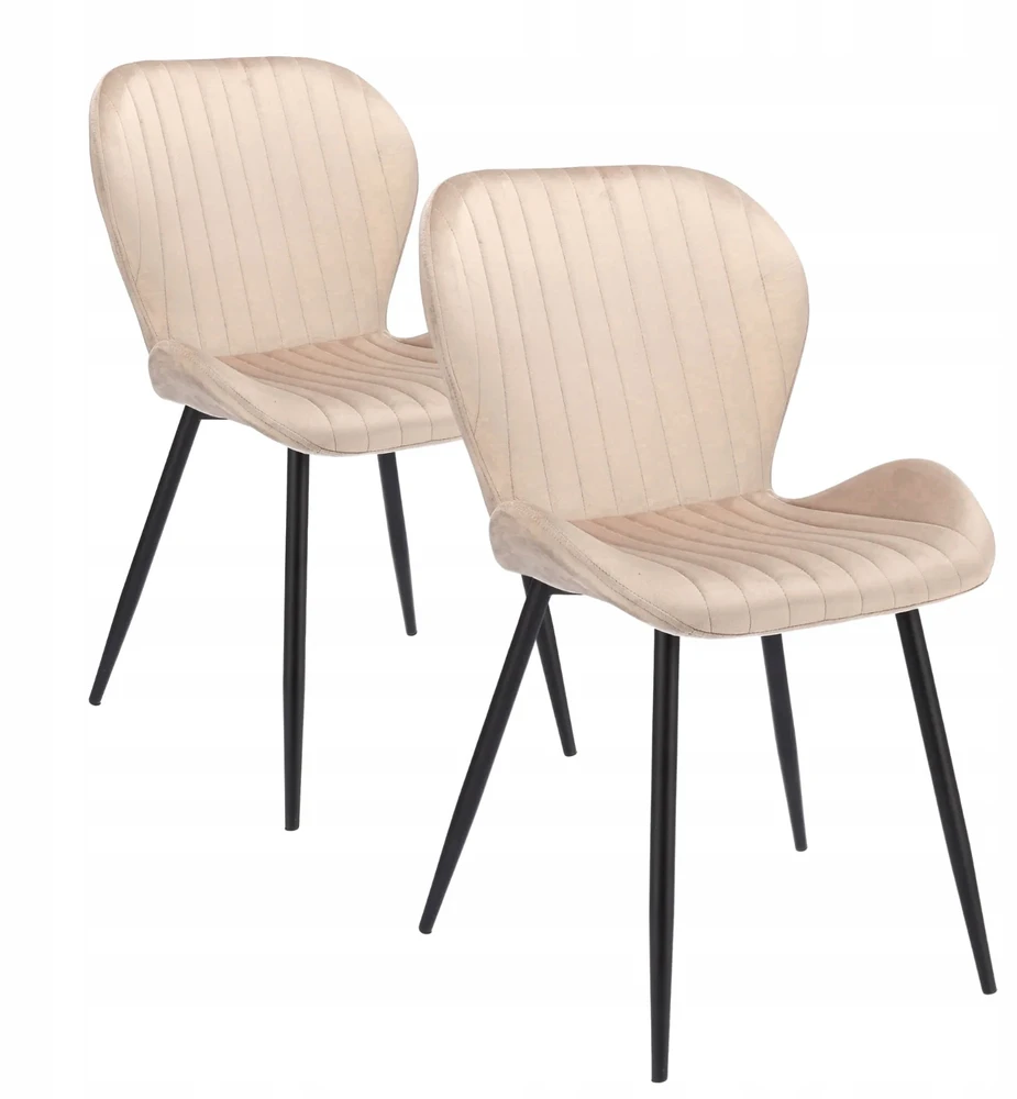 Monovo Velvet Metal Loft Svetainės kėdė Smėlio spalvos Minkštas Velvet LERO