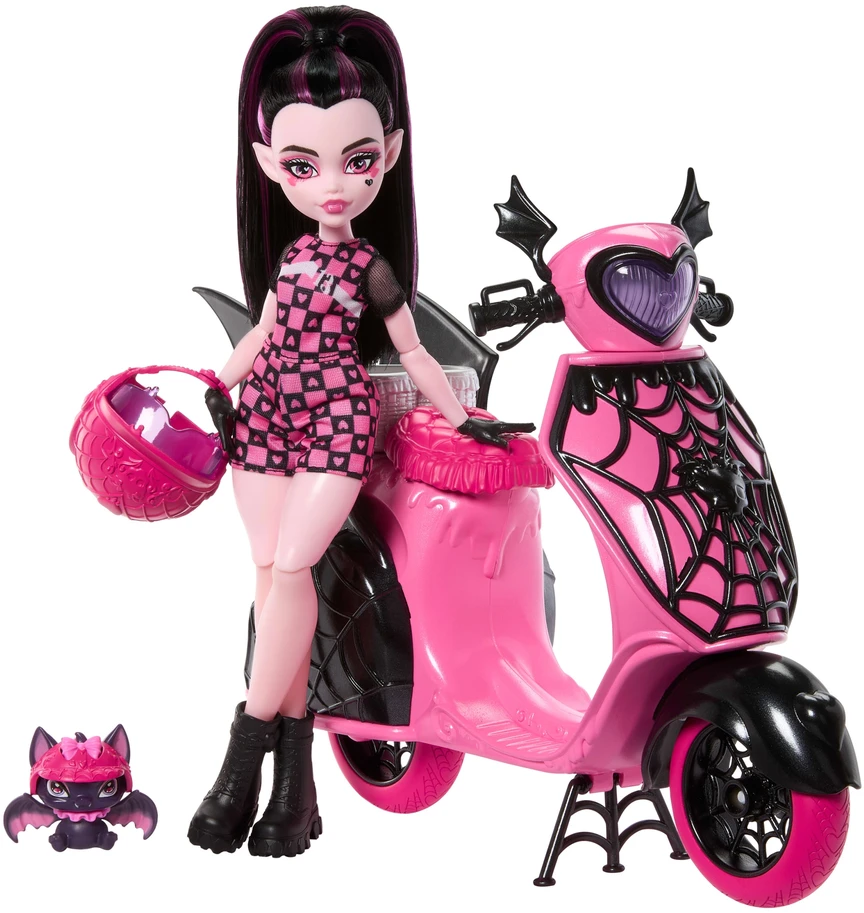 Mattel Monster High Draculaura Vamptastic paspirtukas JDR61