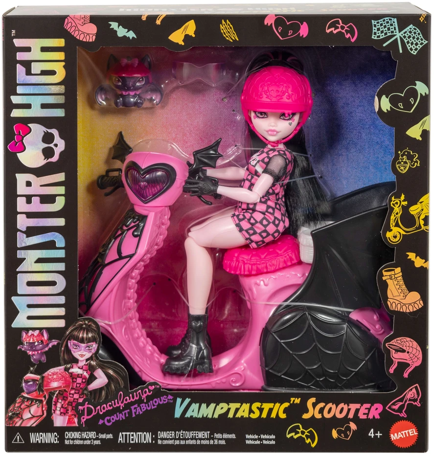 Mattel Monster High Draculaura Vamptastic paspirtukas JDR61
