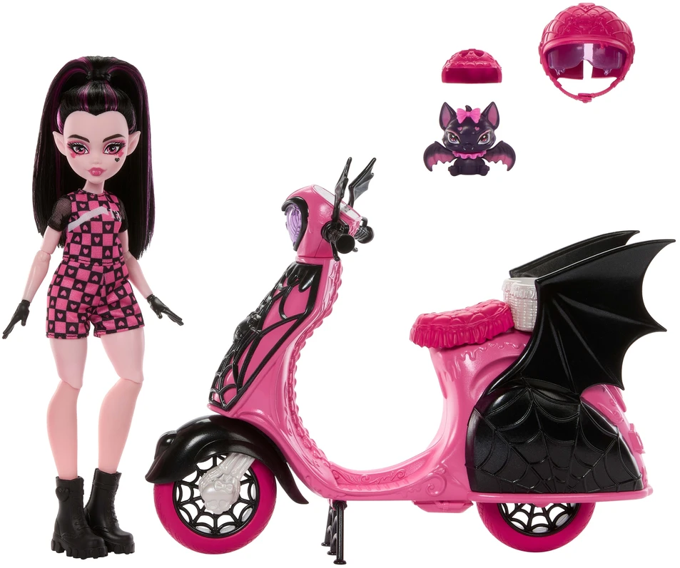 Mattel Monster High Draculaura Vamptastic paspirtukas JDR61