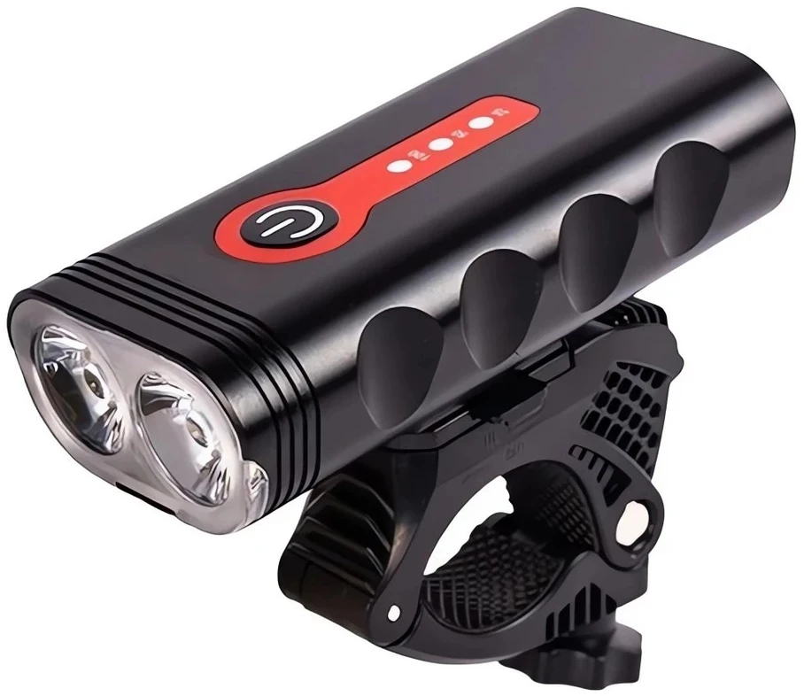 Montavelo Dviračio žibintas priekinis galinis LED 1800lm USB įkraunamas dviračio žibintų rinkinys
