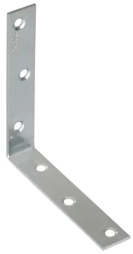 DMX Montavimo kampas, 120 x 80 x 35 x 4 mm, geltonai cinkuotas 10 vnt.