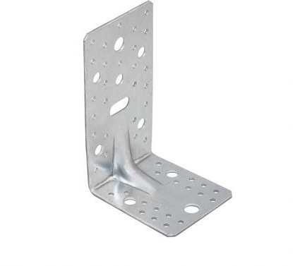 DMX Montavimo kampas KP6, 172 x 105 x 90 x 3,0 mm, sustiprintas, su papildomomis skylėmis, cinkuotas 10 vnt.