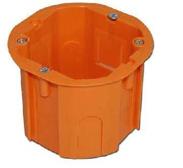 Pawbol Montažinė dėžutė 650C Ø65mm 1 vieta oranžinė