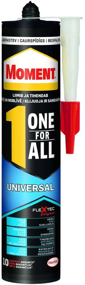 Montažiniai klijai MOMENT ONE FOR ALL UNIVERSAL, 290 g