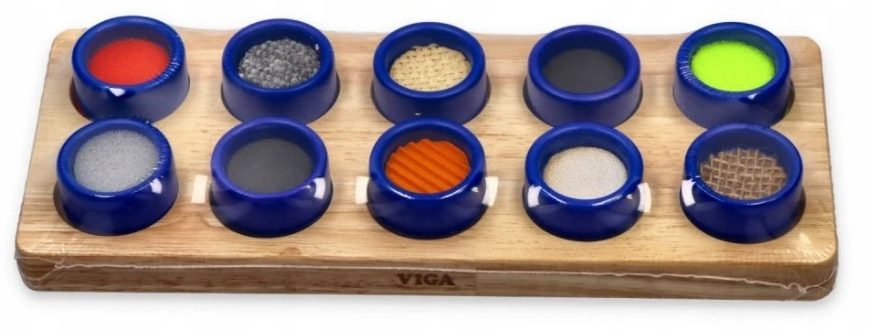 Viga Toys Sensorinis Sorteris 10 cilindrų