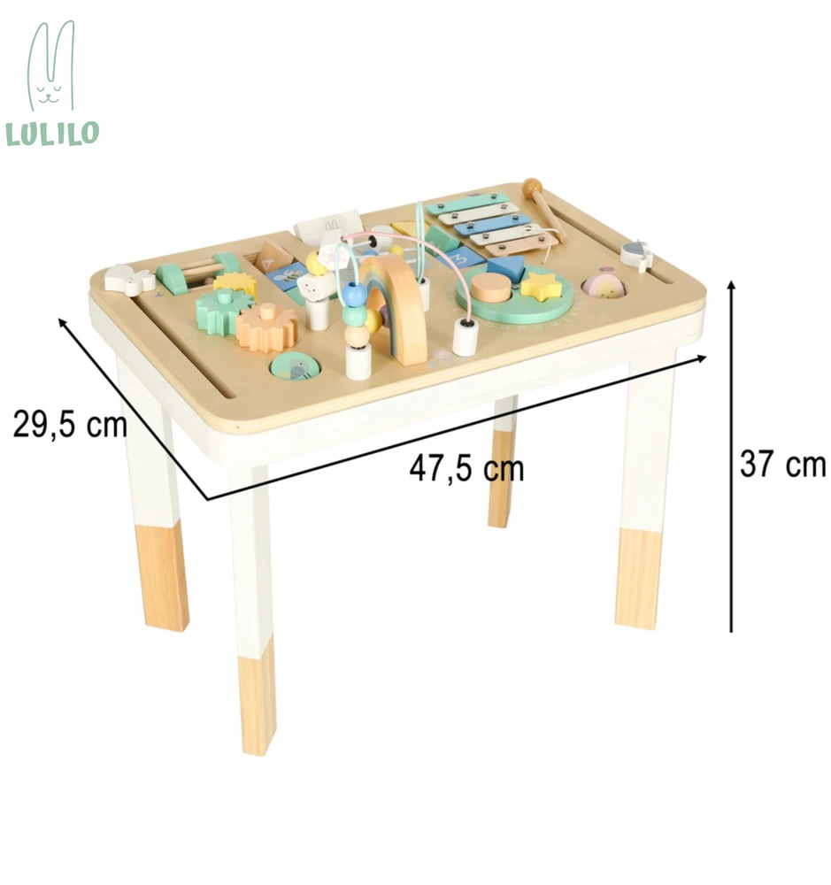 Lulilo montessori spalvotas manipuliacinis stalas