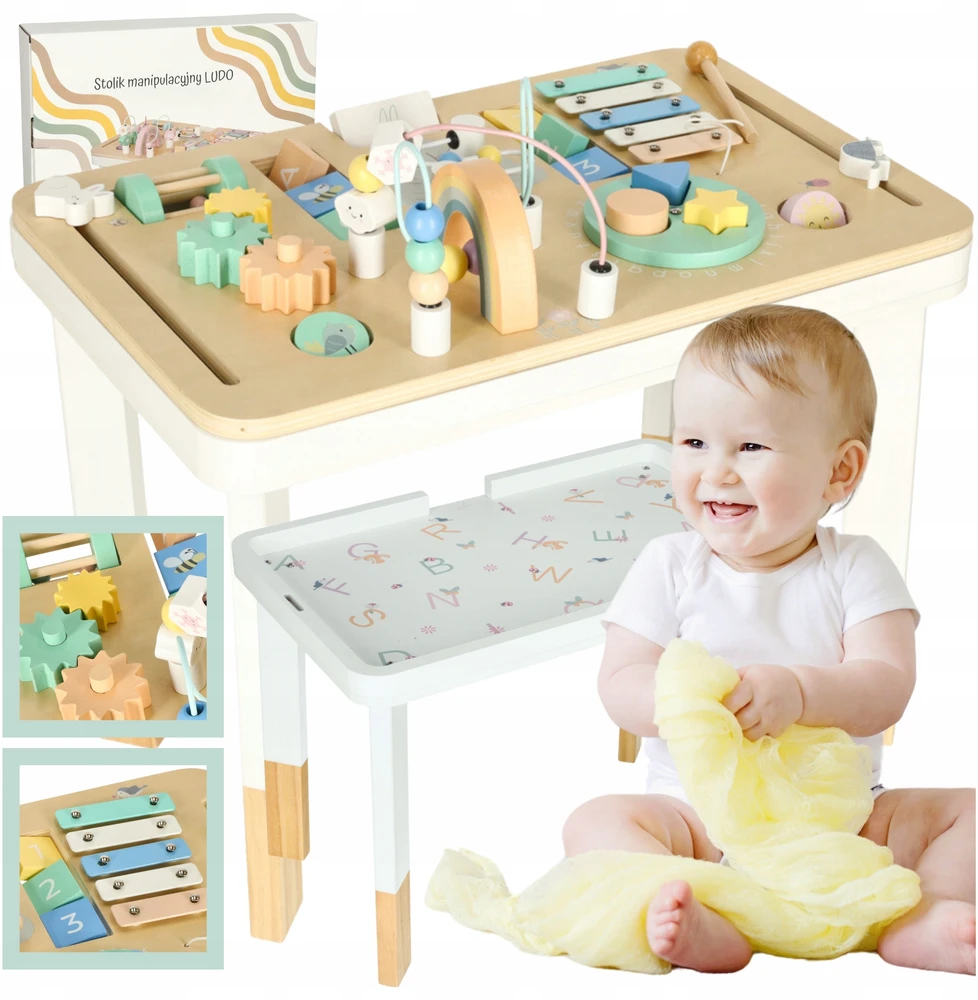 Lulilo montessori spalvotas manipuliacinis stalas