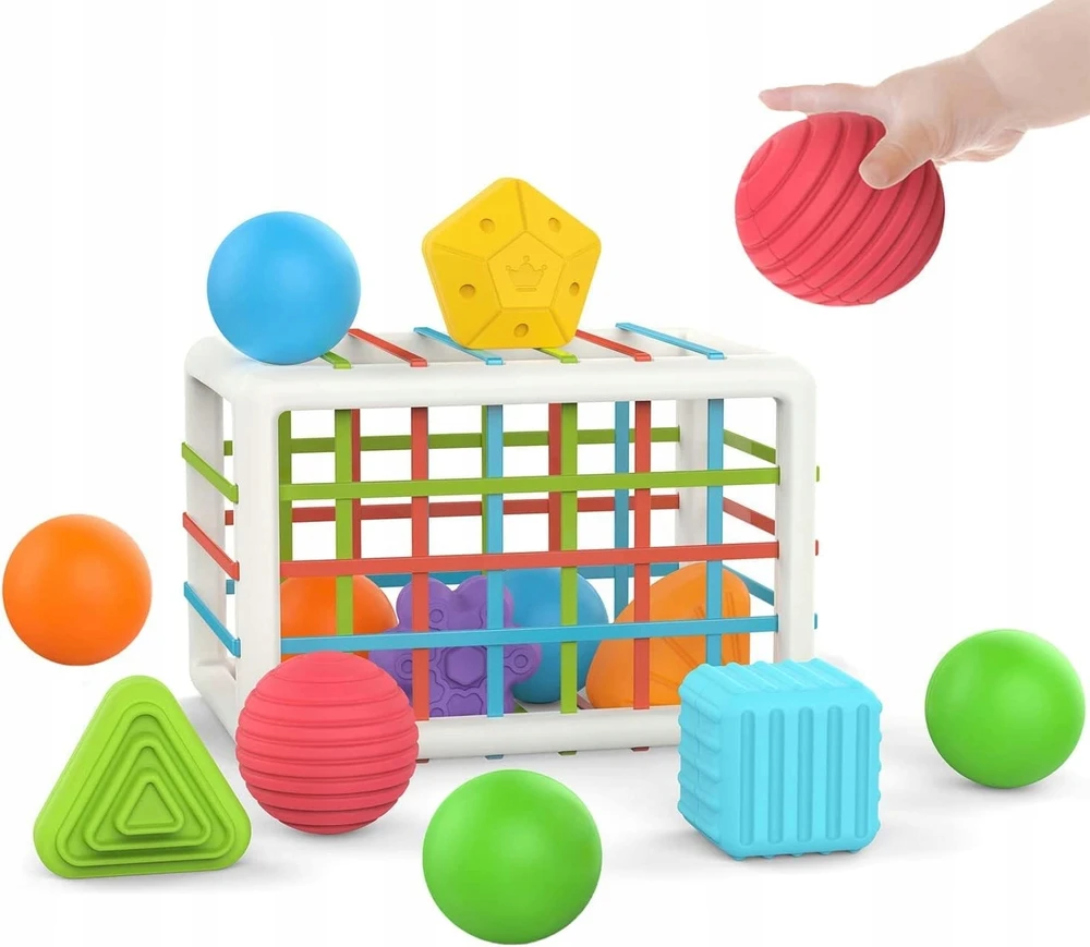 „Montessori žaislai 1 metų amžiaus, 6 dalių įvairių jutimų formų mokymosi dovanos“