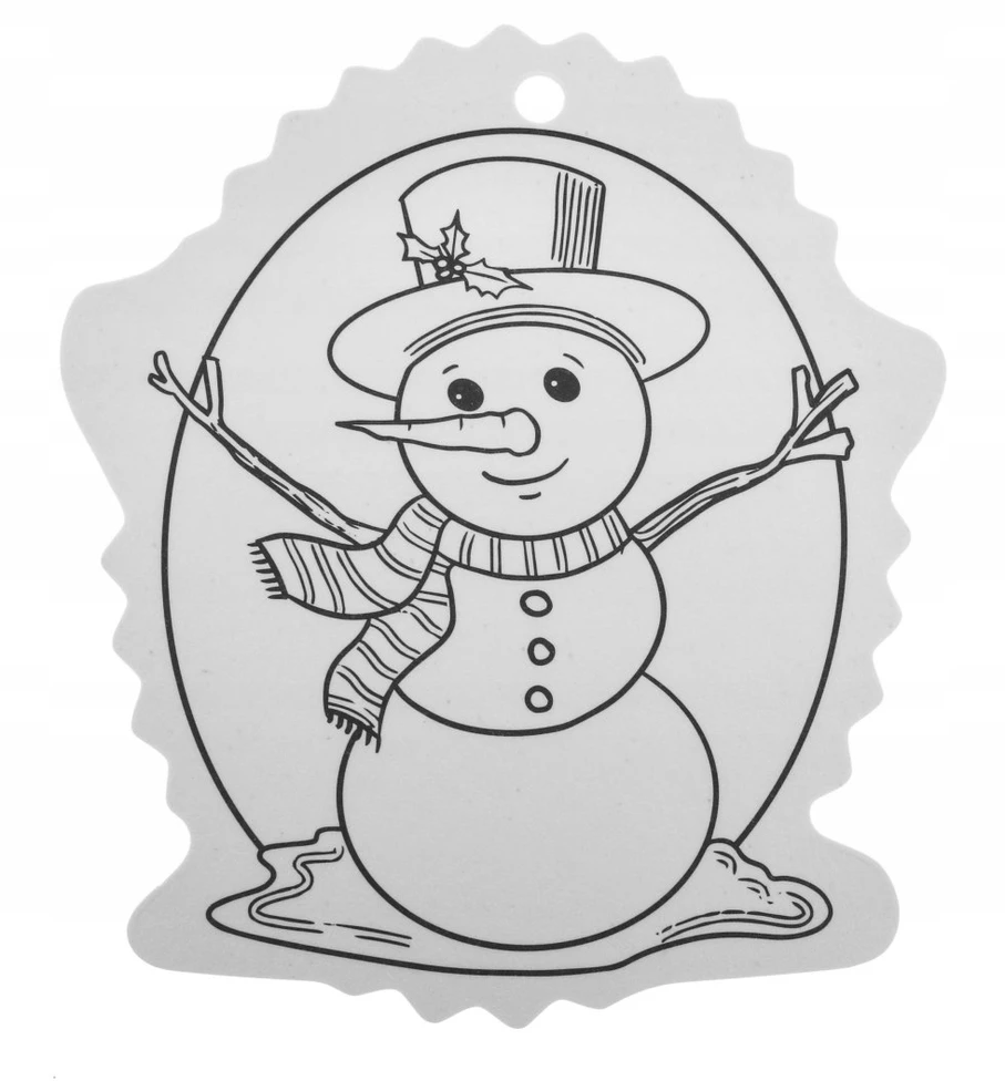 Monumi Christmas medžio hangers coloring page