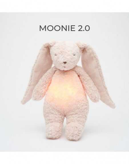 Moonie 2.0 migdukas Organic Humming Bunny - Rose su garso įrašymo funkcija