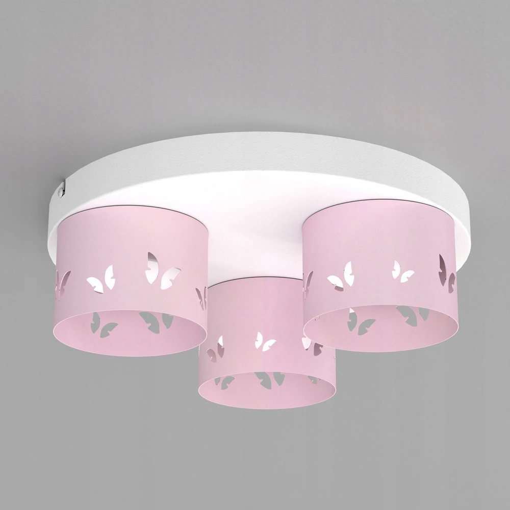 Moonlight DZIECIĘCA LAMPA PLAFON SUFITOWY ŻYRANDOL LED GX53 MOTYL DLA DZIEWCZYNKI