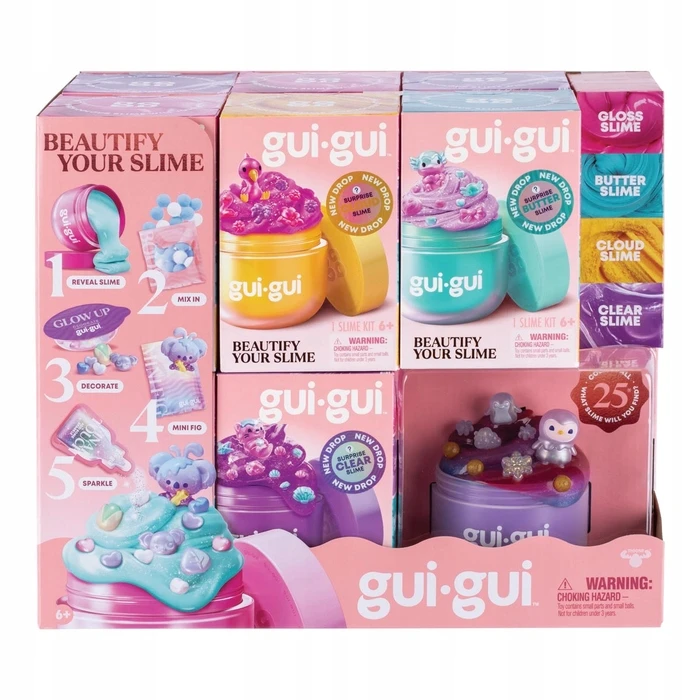 Moose Toys Gui Gui Slime Jar Selection Figurines Set Creative Tik Tok Viral hit