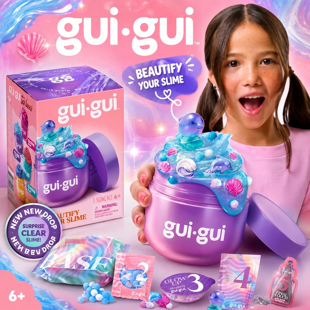 Moose Toys Gui Gui Slime Jar Selection Figurines Set Creative Tik Tok Viral hit
