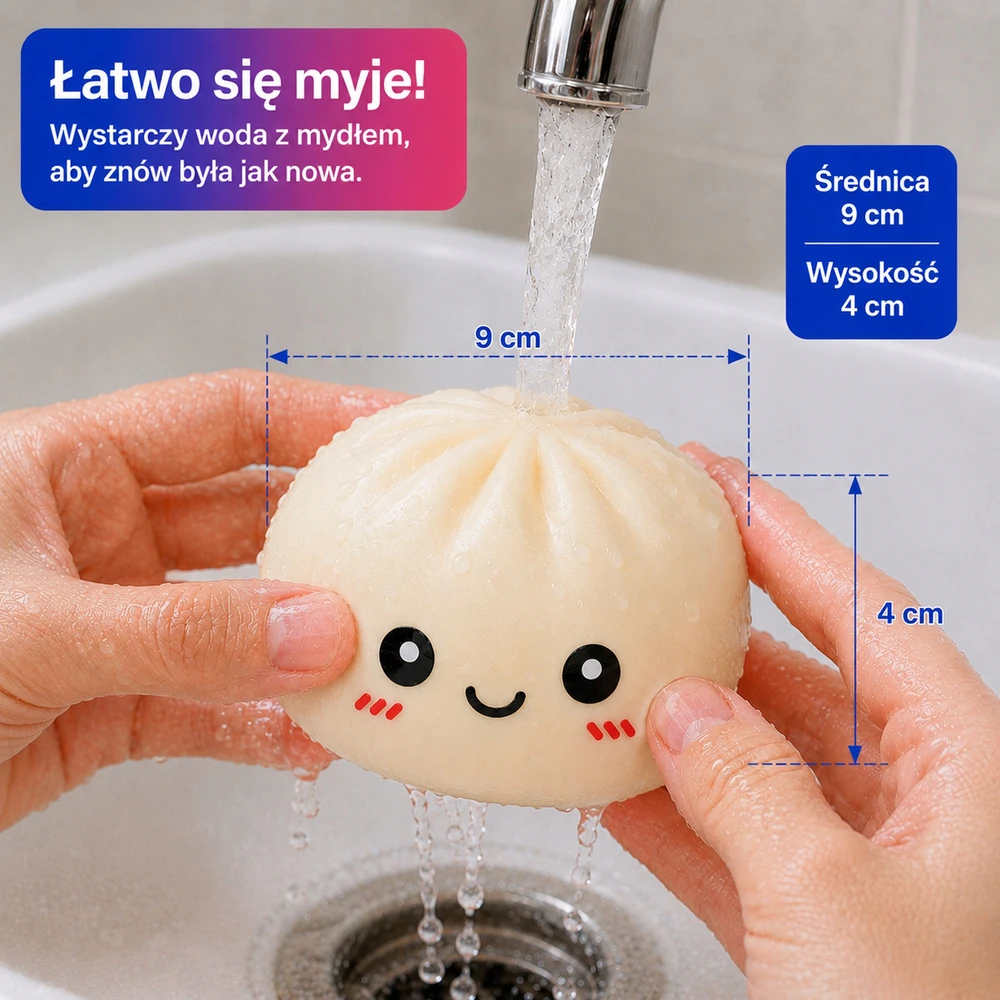 Moramo Gniotek Antistress Dumplings Sensory koldūnai virtinukai vaikams 9CM