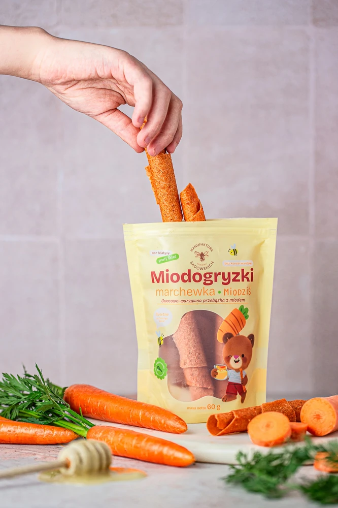 Morkų medaus kąsneliai - 60 g