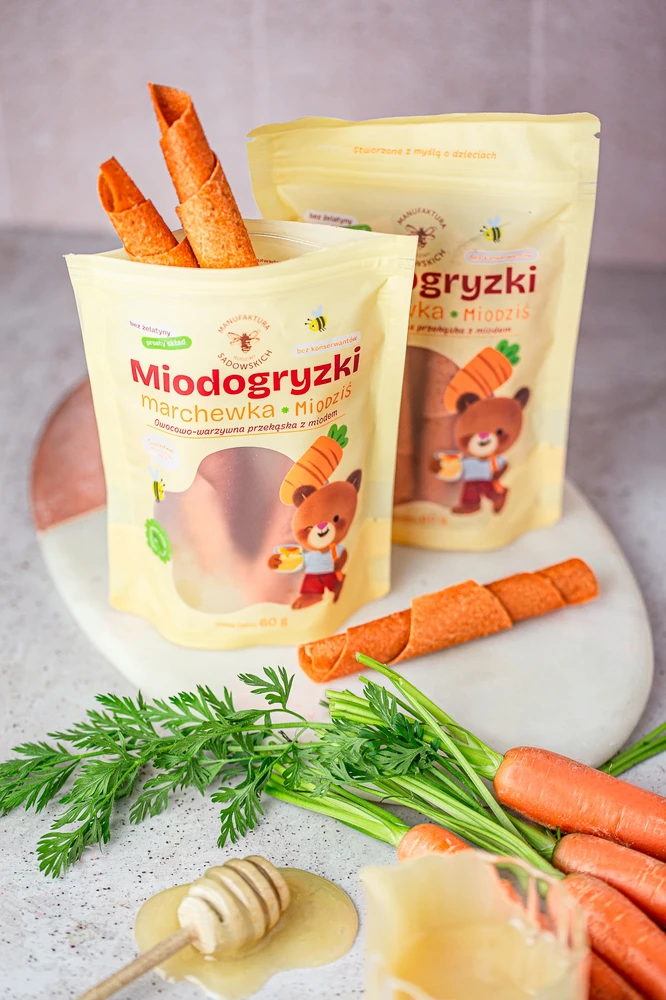 Morkų medaus kąsneliai - 60 g