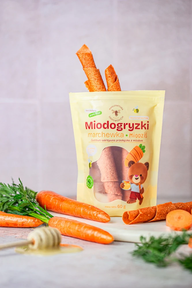 Morkų medaus kąsneliai - 60 g