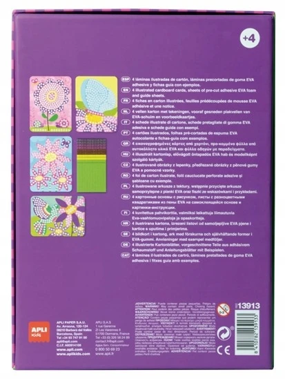 Mosaic Butterfly meno rinkinys su APLI Kids 4+ putplasčio lipdukais